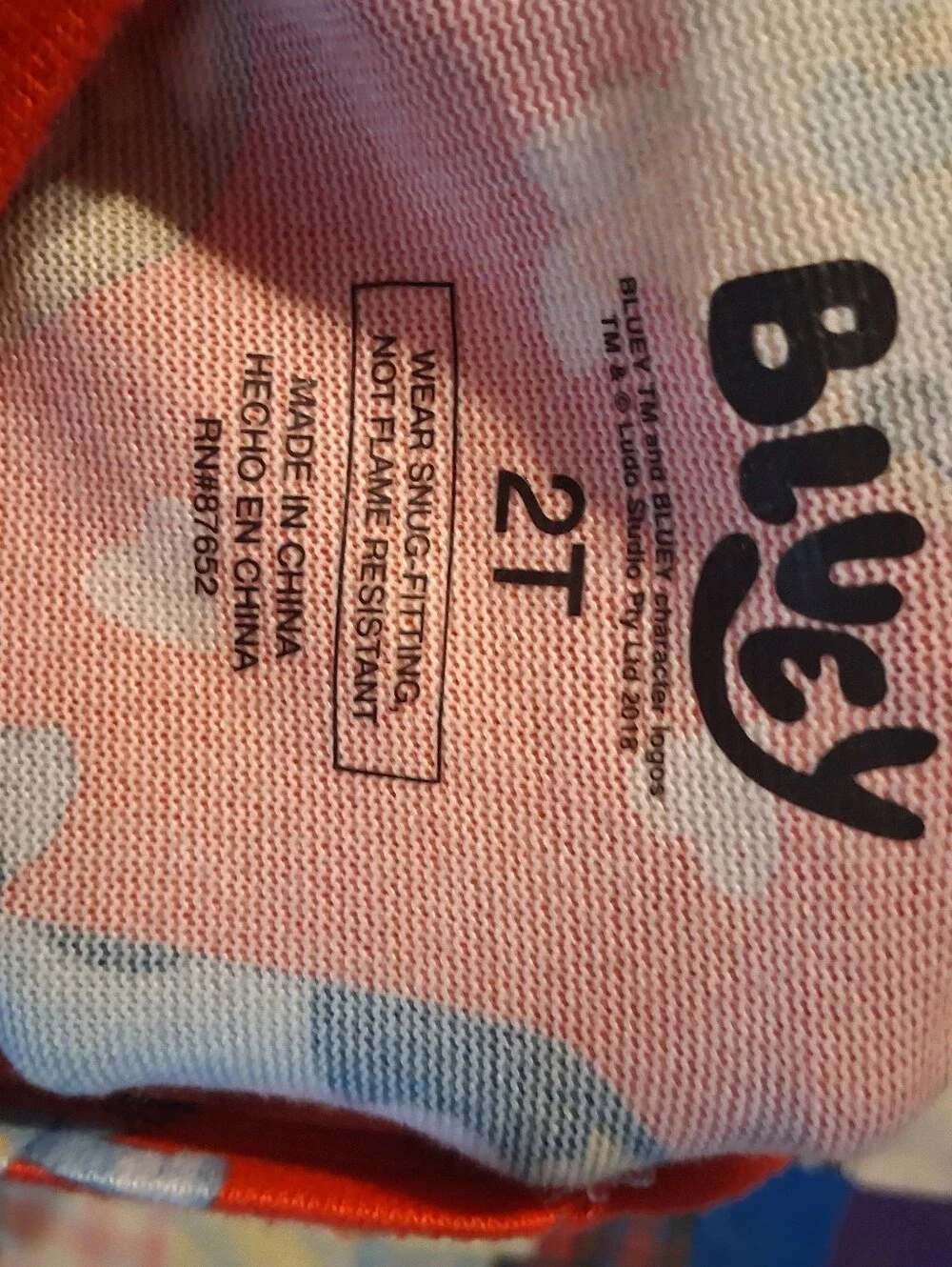 Bluey Sz. 2T Pajama Set NWT